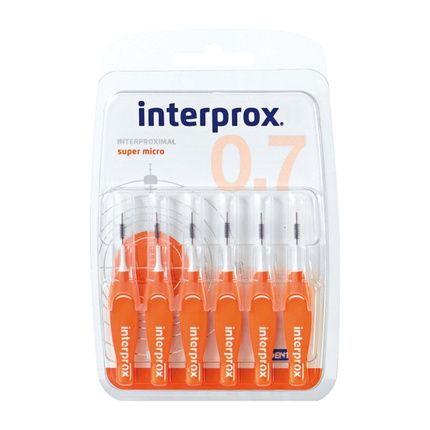 Interprox Orange Super Micro Interdental Brushes 6 Pieces