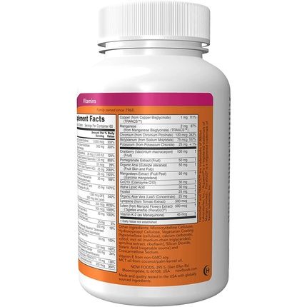 Now Eve Women'S Multivitamin With Cranberry, Alpha Lipoic Acid, Coq10, And Superfruits 180 Tablets - Image 3