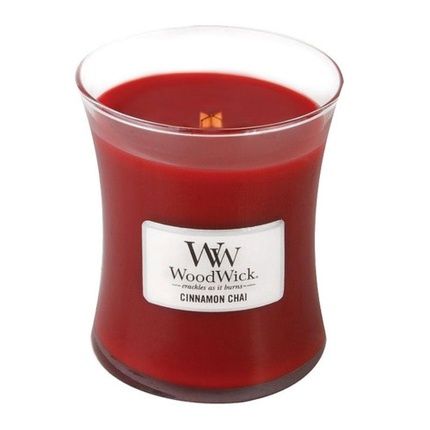 Woodwick Cinnamon Chai Vase Scented Candle 275 G