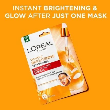 L'Oreal Paris Vitamin C Instant Brightening Serum Mask Infused With Vitamin C