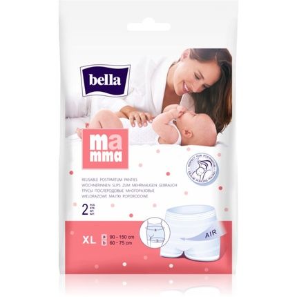 Bella Mamma Basic Postpartum Underwear Xl 2 Pcs