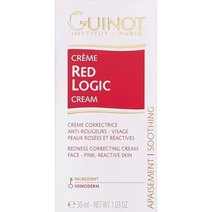 Guinot Red Logic Face Cream For Reddened And Reactive Skin 30Ml 1.03Oz