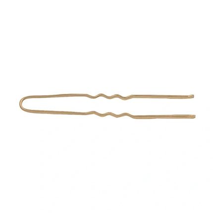 Sibel Metal Hairpins 60 Mm 25 Pcs Wavy Golden