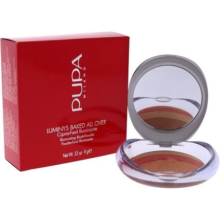 Pupa Milano Luminys Baked All Over Illuminating Blush Powder 06 Coral Stripes - Image 3