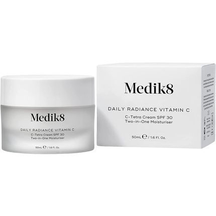 Medik8 Daily Radiance Vitamin C C-Tetra Cream Spf 30 Two-In-One Moisturiser 50Ml