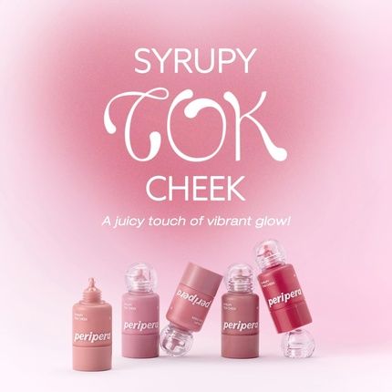 Peripera Syrupy Tok Cheek Liquid Blush 5 Colors Dewy Finish And Hydrates