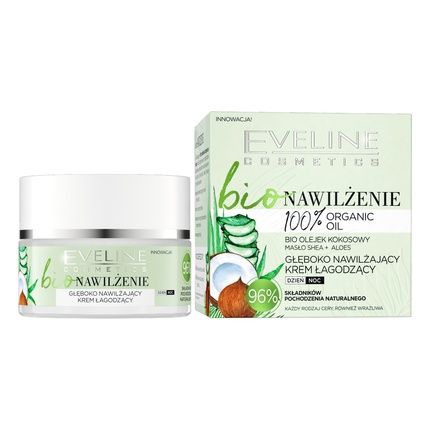 Eveline Cosmetics Bio Deeply Moisturizing Soothing Cream For Day And Night 50Ml