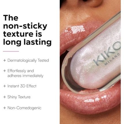 Kiko Milano 3D Hydra Lip Gloss 26 - Softening Lip Gloss For A 3D Look - Image 3
