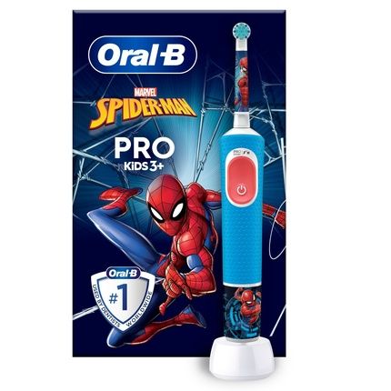 Oral-B Kids Pro 103 Spiderman Electric Toothbrush For Children 3+ Years - Blue