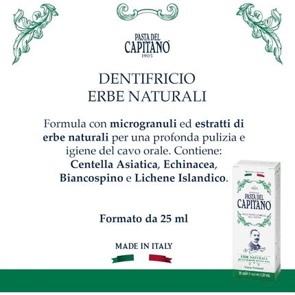Pasta Del Capitano 1905 Natural Herbal Toothpaste 25Ml