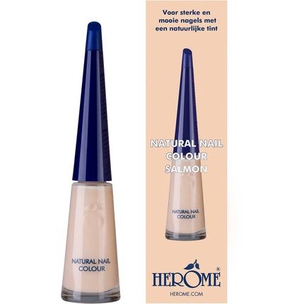 Herome Natural Nail Colour Polish Salmon With Strengthening Effect 10Ml