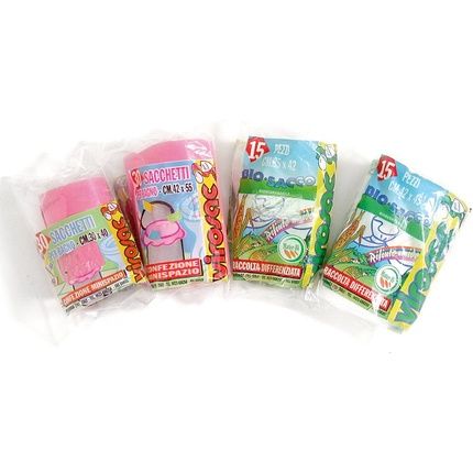 Virosac Waste Bags Bathroom 30Pcs 35X42 Pink