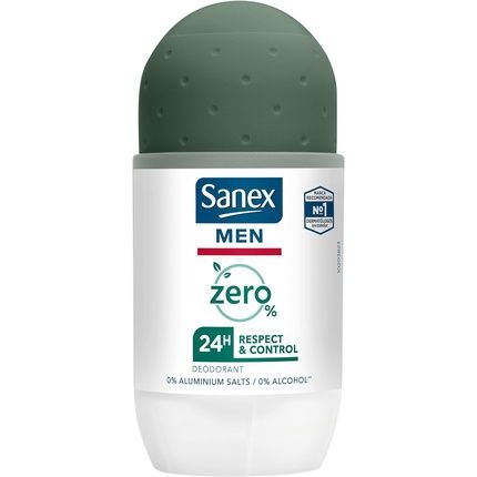 Sanex Men Zero% Respect & Control Men'S Deodorant Roll-On Deodorant 50Ml Fresh
