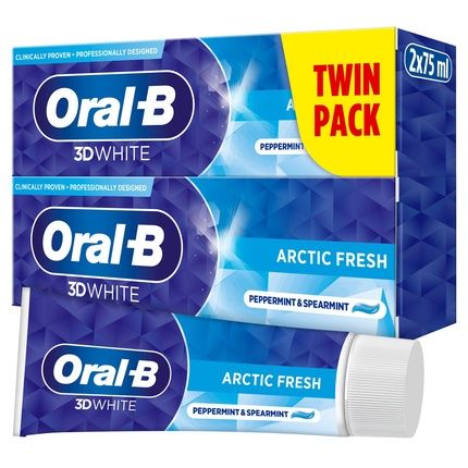 Oral B 3D White Arctic Fresh Toothpaste 2X75 Ml