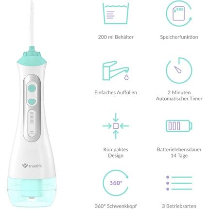 Truelife Aquafloss Lite Electric Oral Irrigator 200Ml