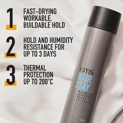 Ksm Hairstay Working Hairspray With Touchable, Moveable Finish 300Ml - Image 3