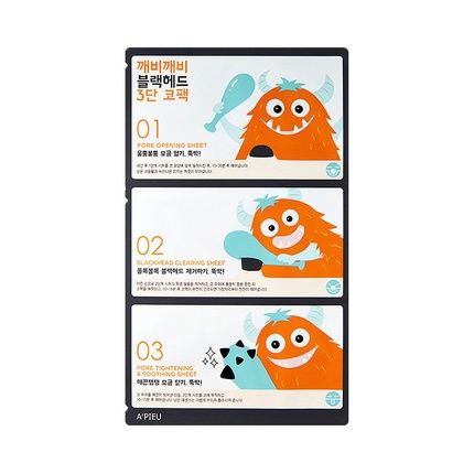 A'Pieu Goblin Blackhead 3-Step Nose Pack Cleansing And Smoothing Strips