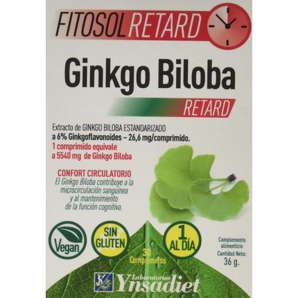 Ginkgo Biloba Retard 30 Capsules