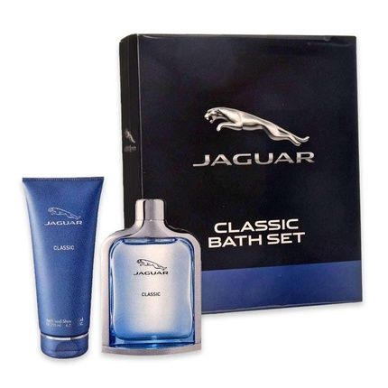 Jaguar Blue For Men 3.4Oz Edt Spray 6.7Oz Bath And Shower Gel