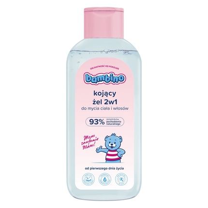 Bambino Soothing Gel 2 In 1 For Body And Hair Wash From The First Day Of Life 400Ml