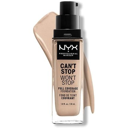 Nyx Can'T Stop Won'T Stop Full Coverage Foundation Alabaster 02 30Ml