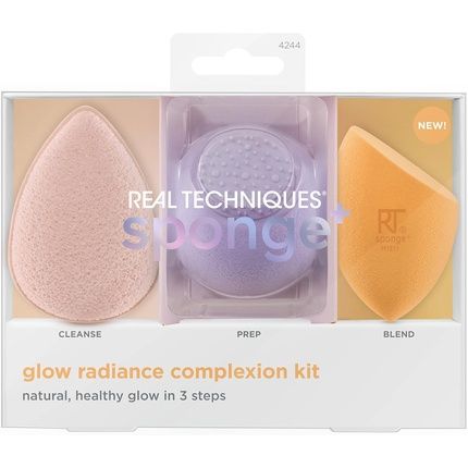 Real Techniques Sponge+ Beauty Makeup Blenders For Facial Cleansing And Toner