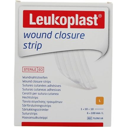 Essity Leukoplast Self-Adhesive Skin Sutures 10 Strips 6X100Mm