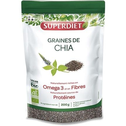 Superdiet Organic Chia Seeds 200G