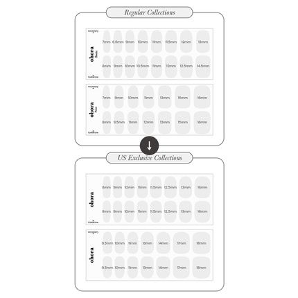 Ohora Semi Cured Gel Nail Strips Silky Marble - White Patterned