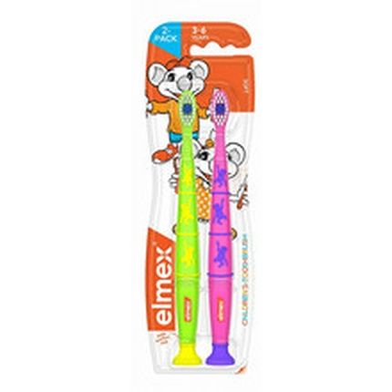 Elmex Children Duopack Toothbrush For Ages 36 Years 2 Pieces