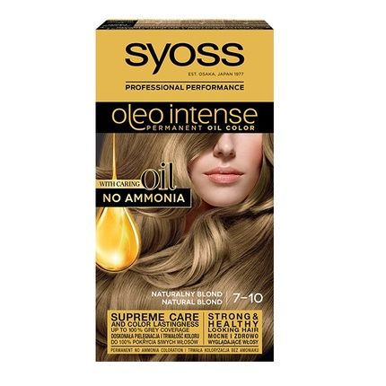 Syoss Oleo Intense Permanent Hair Color With Oils 7-10 Natural Blonde