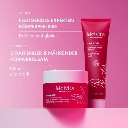 Melvita Rose Gold Toning Expert Scrub Firming And Smoothing Body Scrub - Image 3
