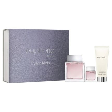 Calvin Klein Euphoria Men Gift Set Includes 100Ml Edt Spray 15Ml Edt Spray And 100Ml After Shave Balm