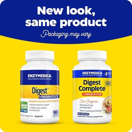 Enzymedica Digest Complete Probiotics Full Range Everyday Enzymes 800