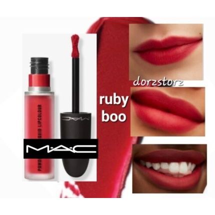 Mac Powder Kiss Liquid Lipcolour Matte Ruby Boo 0.17Oz - New In Box - Image 4
