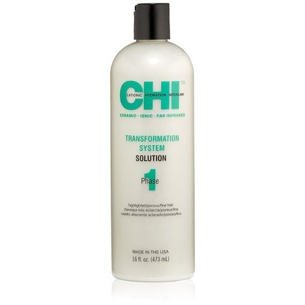 Chi Transformation System Solution Phase 1 Dye For Highlighted Porous Fine Hair 16 Fl. Oz.