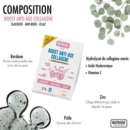 Marine Collagen With Hyaluronic Acid And Vitamin C Ampoules - Hydrolyzed Collagen