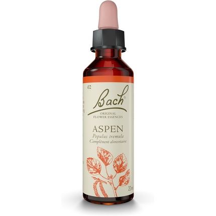 Bach Original Flowers Aspen No 2 For Added Safety Natural Floral Elixir For Emotional Well-Being Dropper 20Ml
