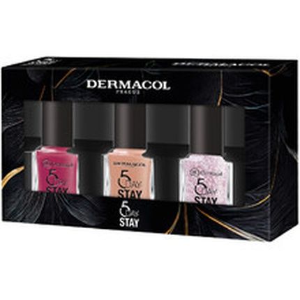 Dermacol 5 Days Stay Nail Polish Set 3 X 11 Ml