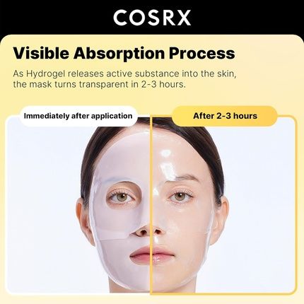 Cosrx Advanced Snail Mucin Glass Glow Hydrogel Face Masks Skincare With Collagen