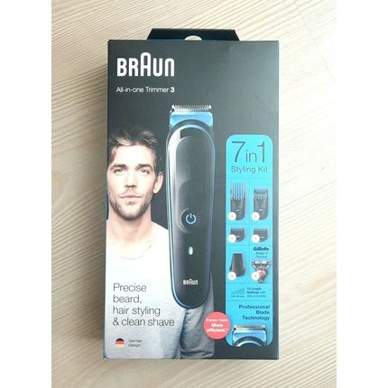 Braun Mgk3245 Men'S 7 In 1 Beard And Face Trimmer Shaver And Hair Clipper Styling Kit