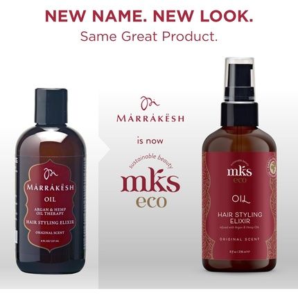 Mks Eco Oil Original 8 Fl Oz Hair Styling Elixir With Moroccan Argan Oil And Hemp