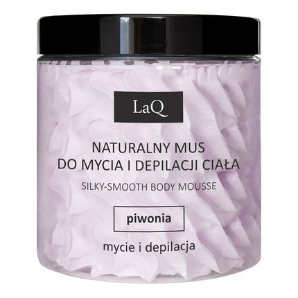 Laq Natural Body Wash And Hair Removal Foam Peony 250Ml
