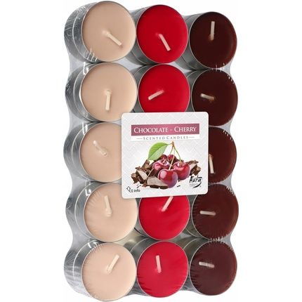 Bispol Scented Tealights 30 Pieces - Chocolate Cherry