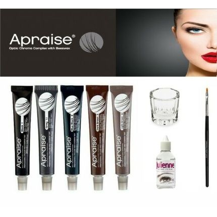 Apraise Henna Eyebrow Eyelash Tint Long Lasting Full Kit Dye Cream - All Colors - Image 4