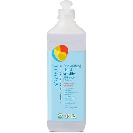 Sonett Organic Dishwashing Liquid Calendula Lemon 10 Oz And 33.8 Oz