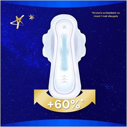 Always Ultra Night Size 4 Sanitary Pads With Wings - Image 3