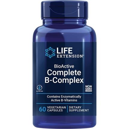 Life Extension Bioactive Complete B Complex Boosts Energy Production And Promotes Metabolism 60 Vegetarian Capsules