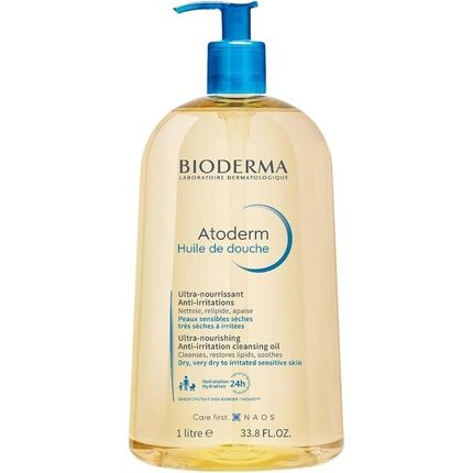 Bioderma Atoderm Shower Oil Cleansing Oil Body Wash For Very Dry Skin And Eczema