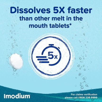 Imodium Instants Fast Dissolving Tablets For Diarrhea Relief 6 Tablets - Image 3